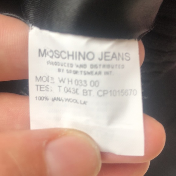 Moschino Jeans Plaid Knit Bomber Jacket - Picture 8 of 9